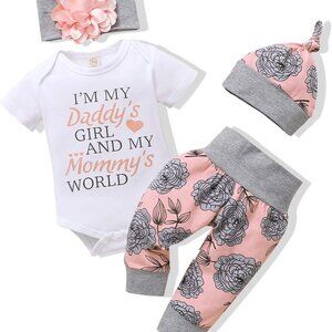 Breathable Cotton Toddler Clothes Gift Set - Perfect for Baby Showers & Photos